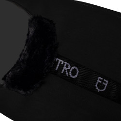 Fleece deken met voorflap sluiting GP Equestro Zwart