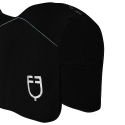 Couverture en polaire avec fermeture frontale à rabat GP Equestro Noir Couverture en polaire avec fermeture frontale à rabat GP Equestro Noir