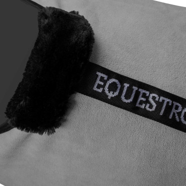 Fleece deken met voorflap sluiting GP Equestro Grijs Fleece deken met voorflap sluiting GP Equestro Grijs