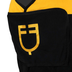 Couverture en polaire anti-boulochage bicolore Munster Equestro Noir / jaune Couverture en polaire anti-boulochage bicolore Munster Equestro Noir / jaune