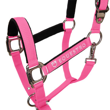 Halster en longe Equestro Fuchsia Roze