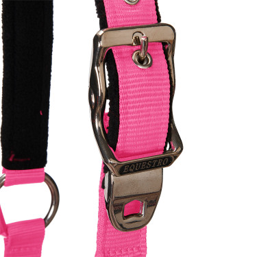 Halster en longe Equestro Fuchsia Roze