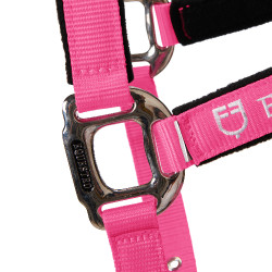 Halster en longe Equestro Fuchsia Roze