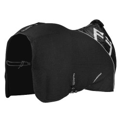 Couverture de box en tissu Waffle Equestro Noir Couverture de box en tissu Waffle Equestro Noir
