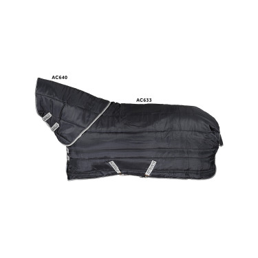 Couverture de box en polyester 210D ripstop avec rembourrage 300g Acavallo Marine Bleu marine