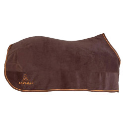 Couverture de box en polaire 800g Acavallo Marron / orange
