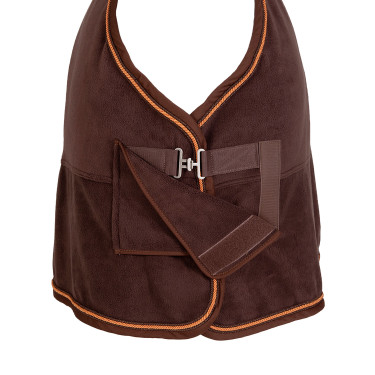 Couverture de box en polaire 800g Acavallo Marron / orange