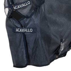Couverture anti-mouches avec couvre-cou et masque Acavallo Marine Bleu marine Couverture anti-mouches avec couvre-cou et masque Acavallo Marine Bleu marine