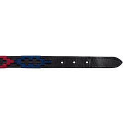 Collier pour chien en cuir Polo S Equestro Noir Collier pour chien en cuir Polo S Equestro Noir