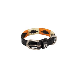 Collier pour chien en cuir Polo N Equestro Noir