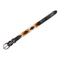 Leren hondenhalsband Polo N Equestro Zwart