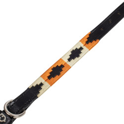 Collier pour chien en cuir Polo N Equestro Noir