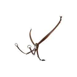 Collier de chasse obstacle en cuir Equestro