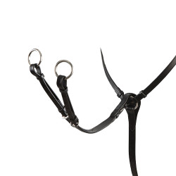 Collier de chasse en cuir Roxane Equestro Noir Collier de chasse en cuir Roxane Equestro Noir