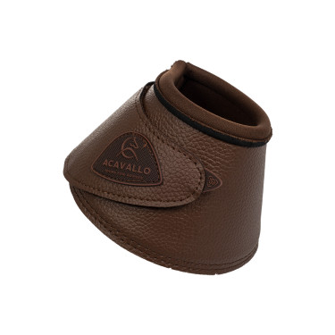 Cloches en cuir écologique avec fermeture velcro Acavallo Marron foncé Cloches en cuir écologique avec fermeture velcro Acavallo Marron foncé