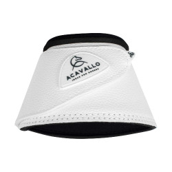 Cloches en cuir écologique avec fermeture velcro Acavallo Blanc Cloches en cuir écologique avec fermeture velcro Acavallo Blanc