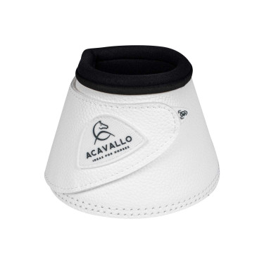 Cloches en cuir écologique avec fermeture velcro Acavallo Blanc Cloches en cuir écologique avec fermeture velcro Acavallo Blanc