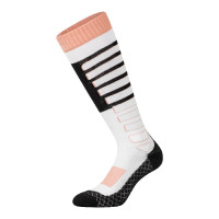 Chaussettes unisex en tissu technique et respirant avec logo Equestro Noir / blanc / rose Chaussettes unisex en tissu technique et respirant avec logo Equestro Noir / blanc / rose