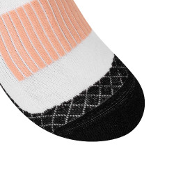 Chaussettes unisex en tissu technique et respirant avec logo Equestro Noir / blanc / rose Chaussettes unisex en tissu technique et respirant avec logo Equestro Noir / blanc / rose