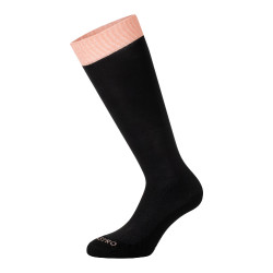 Chaussettes techniques extensibles avec logo contrastant Equestro Noir / rose