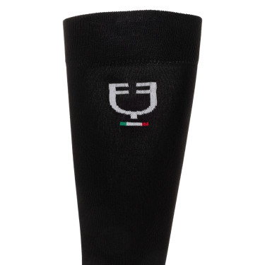 Technische rekbare sokken met Italiaanse vlag Equestro Technische rekbare sokken met Italiaanse vlag Equestro