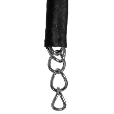Chaine de gourmette recouverte de cuir Equestro Chaine de gourmette recouverte de cuir Equestro