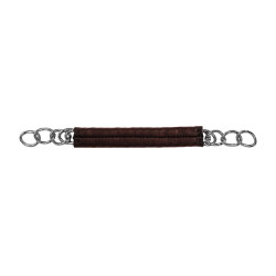 Leren gourmetketting Equestro Donkerbruin