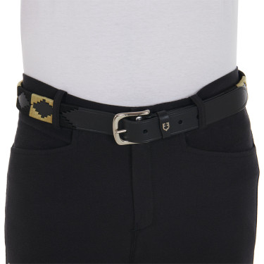 Ceinture en cuir avec motif sud-ouest Equestro Ceinture en cuir avec motif sud-ouest Equestro