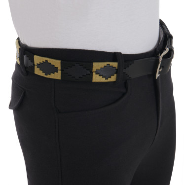 Ceinture en cuir avec motif sud-ouest Equestro Ceinture en cuir avec motif sud-ouest Equestro