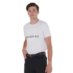 Ceinture en cuir avec motif géométrique Equestro Noir / bleu / bordeaux Multi-couleurs Ceinture en cuir avec motif géométrique Equestro Noir / bleu / bordeaux Multi-couleurs