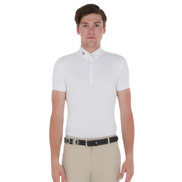 Ceinture en cuir avec motif géométrique Equestro Noir / marine / gris Multi-couleurs