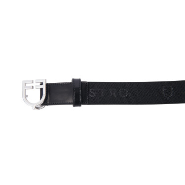 Ceinture en cuir avec élastique et lettrage Equestro Ceinture en cuir avec élastique et lettrage Equestro