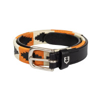 Leren riem met Navajo-decoraties Equestro Zwart