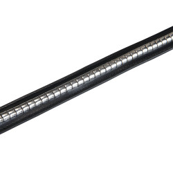 Leren riem met zilverkleurige studs Equestro Zwart / zilver