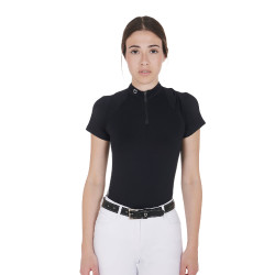Ceinture en cuir avec broderie artisanale Equestro Noir Ceinture en cuir avec broderie artisanale Equestro Noir