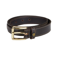 Ceinture en cuir avec broderie artisanale Equestro Noir Ceinture en cuir avec broderie artisanale Equestro Noir