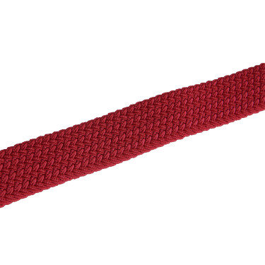 Ceinture élastique motif croisé Equestro Bordeaux