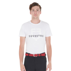 Ceinture élastique motif croisé Equestro Bordeaux Ceinture élastique motif croisé Equestro Bordeaux