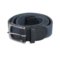 Ceinture élastique motif croisé Equestro Noir Ceinture élastique motif croisé Equestro Noir