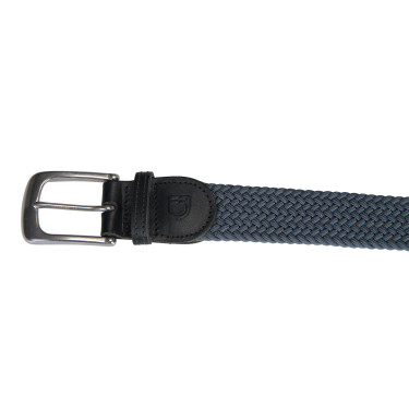Ceinture élastique motif croisé Equestro Gris