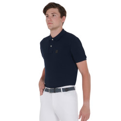 Ceinture élastique motif croisé Equestro Gris