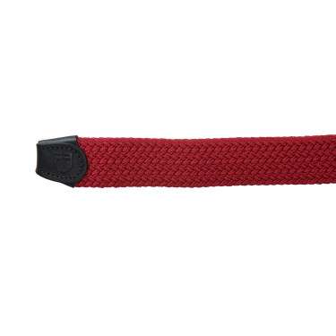 Ceinture élastique enfant avec motif croisé Equestro Bordeaux Ceinture élastique enfant avec motif croisé Equestro Bordeaux