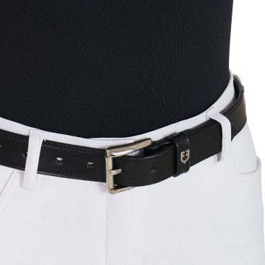 Ceinture anglaise en cuir avec mors eggbutt et strass Equestro Ceinture anglaise en cuir avec mors eggbutt et strass Equestro
