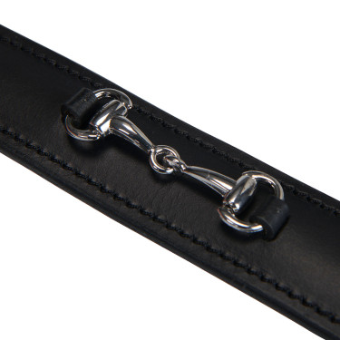 Ceinture anglaise en cuir avec mors eggbutt Equestro Ceinture anglaise en cuir avec mors eggbutt Equestro