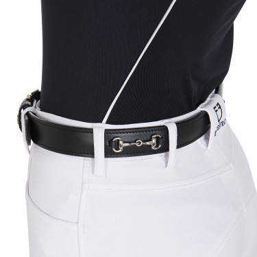Ceinture anglaise en cuir avec mors eggbutt Equestro Ceinture anglaise en cuir avec mors eggbutt Equestro