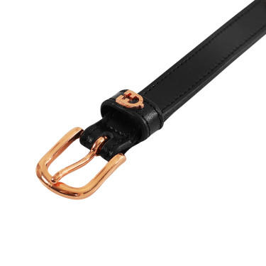 Ceinture anglaise en cuir avec clincher en or rose Equestro Ceinture anglaise en cuir avec clincher en or rose Equestro