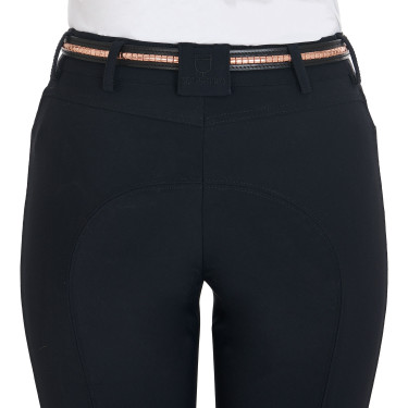 Ceinture anglaise en cuir avec clincher en or rose Equestro Ceinture anglaise en cuir avec clincher en or rose Equestro