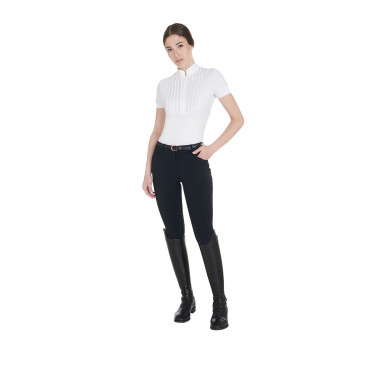 Ceinture anglaise en cuir avec clincher en or rose Equestro Ceinture anglaise en cuir avec clincher en or rose Equestro