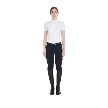 Ceinture anglaise en cuir avec clincher en or rose Equestro Ceinture anglaise en cuir avec clincher en or rose Equestro