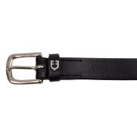 Engelse riem met contrasterend borduursel Equestro Zwart